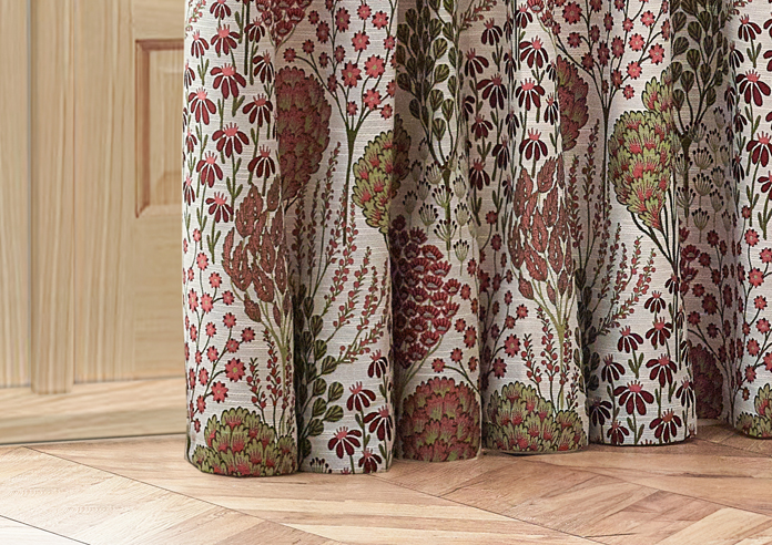 Ophelia Pencil Pleat, Rednut - Ready Made Curtains - Image 6